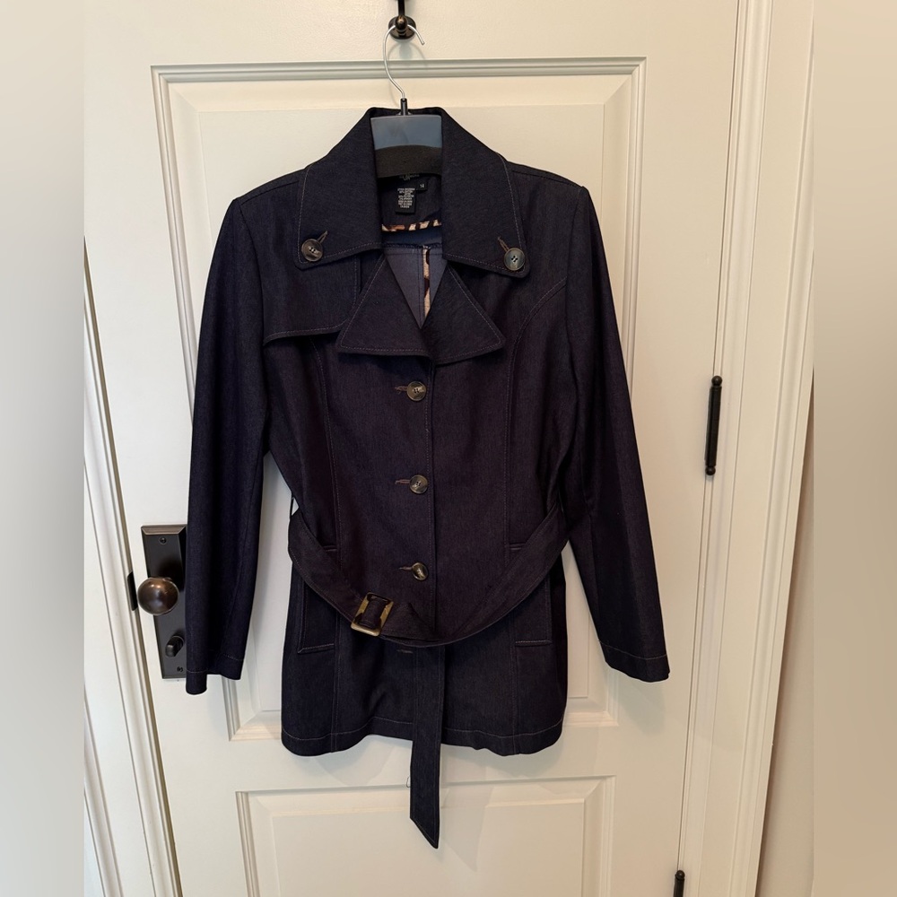Julie JM Mitchell Denim Car Coat US 14